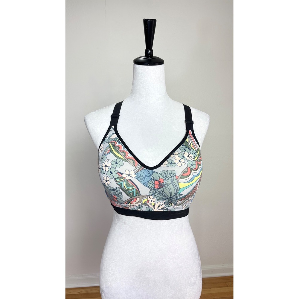 Victoria's Secret Incredible Padded Floral Sports Bra Size 38C Supportive